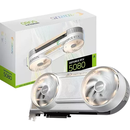 Gigabyte AORUS GeForce RTX 5080 INFINITY WOOD 16G - Blanc