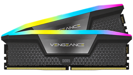 Corsair Vengeance RAM Mémoire 64GB 2x32GB DDR5 5600MHz CL40 Kit AMD EXPO Intel XMP RGB Gris