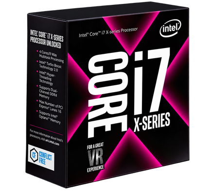 Intel® Core™ i7-7820X (3.6 GHz / 4.3 GHz) — 11 Mo Cache, LGA 2066
