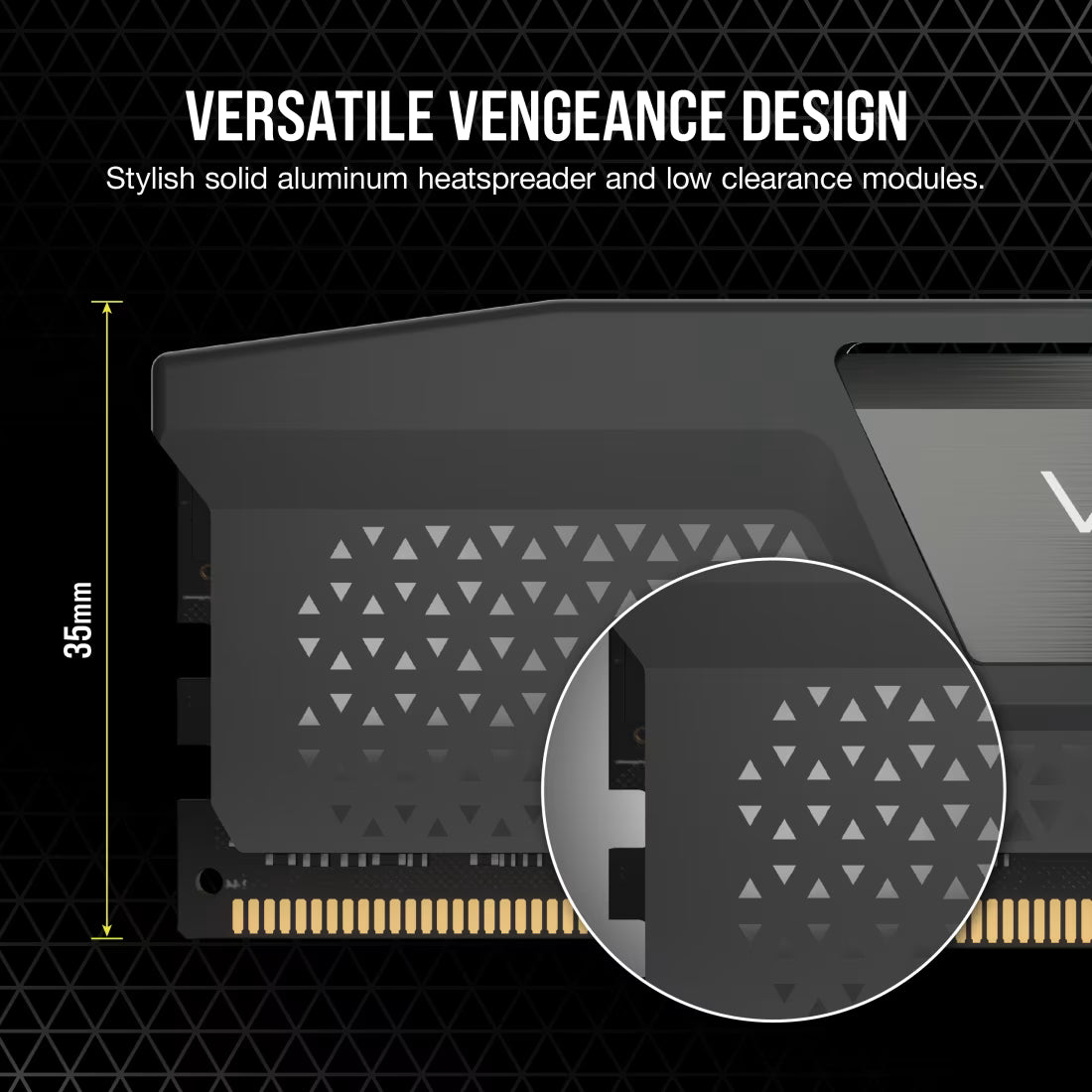 VENGEANCE® 32GB (2x16GB) DDR5 DRAM Up To 5200MT/s CL40 AMD EXPO & Intel XMP Memory Kit