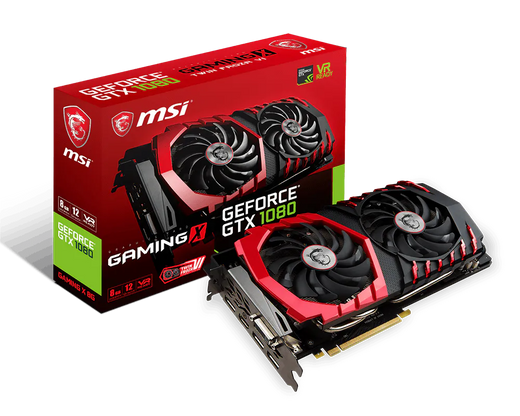 Carte graphique MSI GeForce GTX 1080 Gaming X (NVIDIA - 8 Go DDR5)